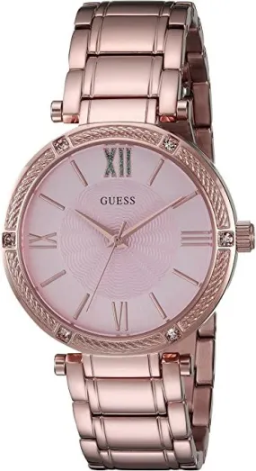 Guess Rose Gold Tone Steel Crystallized Women's  Watch U0636L2