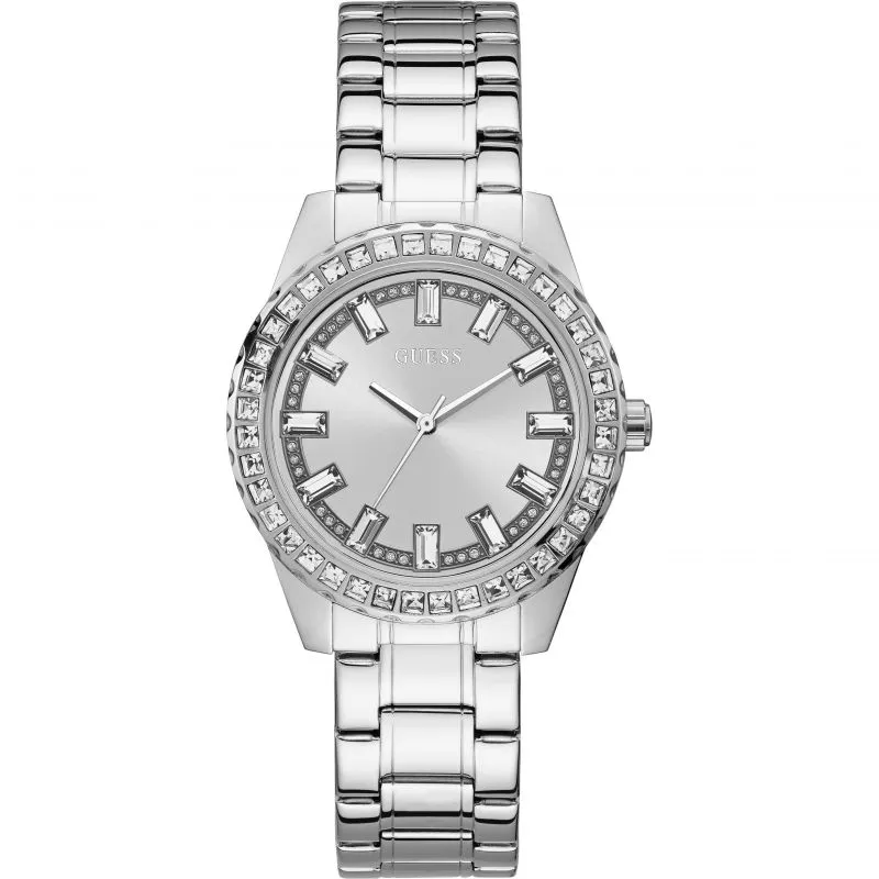 Guess Sparkler Silver Crystal Women's Watch GW0111L1