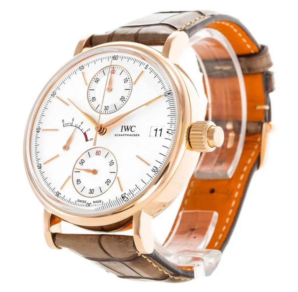 IWC Portofino Monopusher Silver Dial Hand Wind Mens Watch IW515104