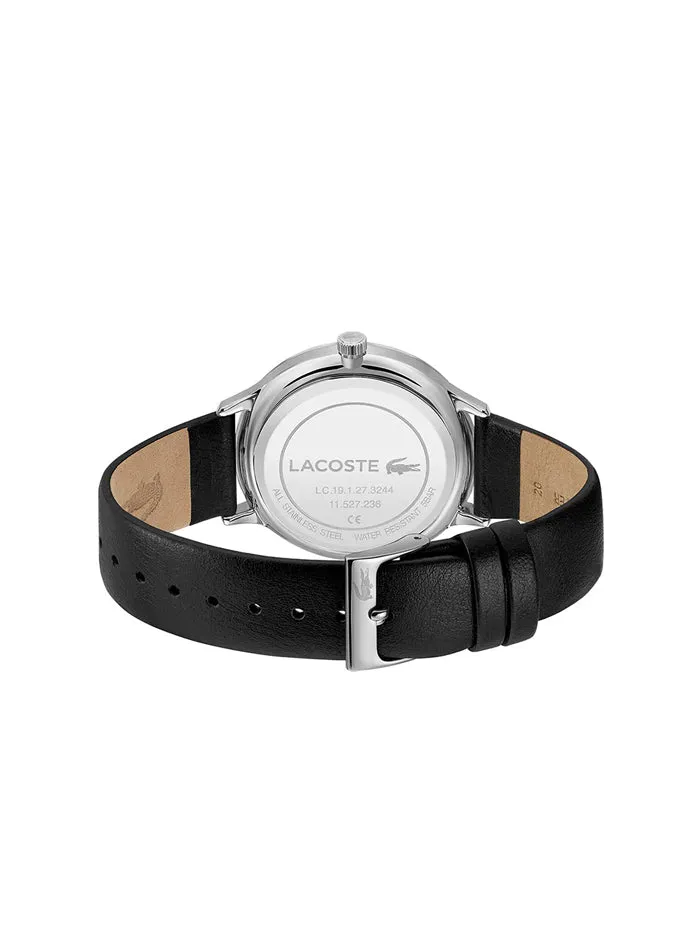 Lacoste Club Black Leather Men's Watch