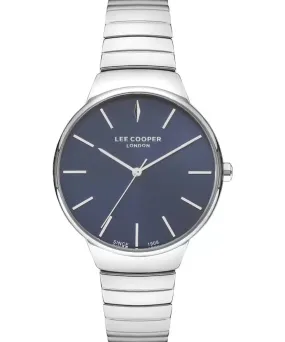 Lee Cooper  Women's Analog Watch, Blue Dial, Silver Stainless Steel Strap, LC07342.390