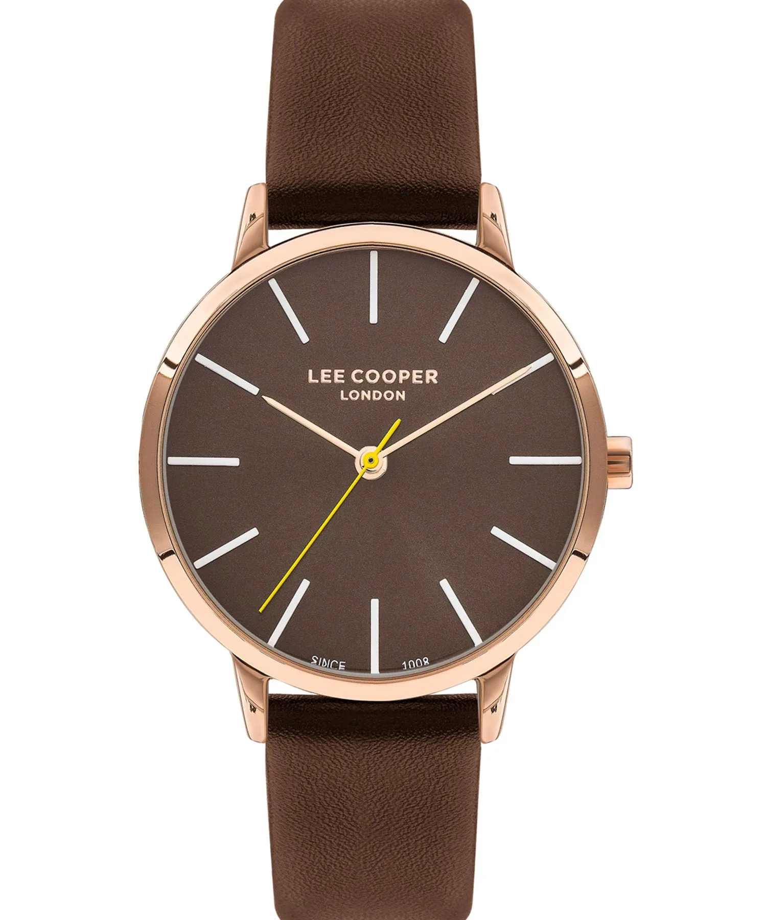 Lee Cooper  Women's Watch Brown Dial Brown Leather Strap, LC07646.466