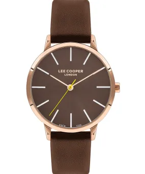 Lee Cooper  Women's Watch Brown Dial Brown Leather Strap, LC07646.466