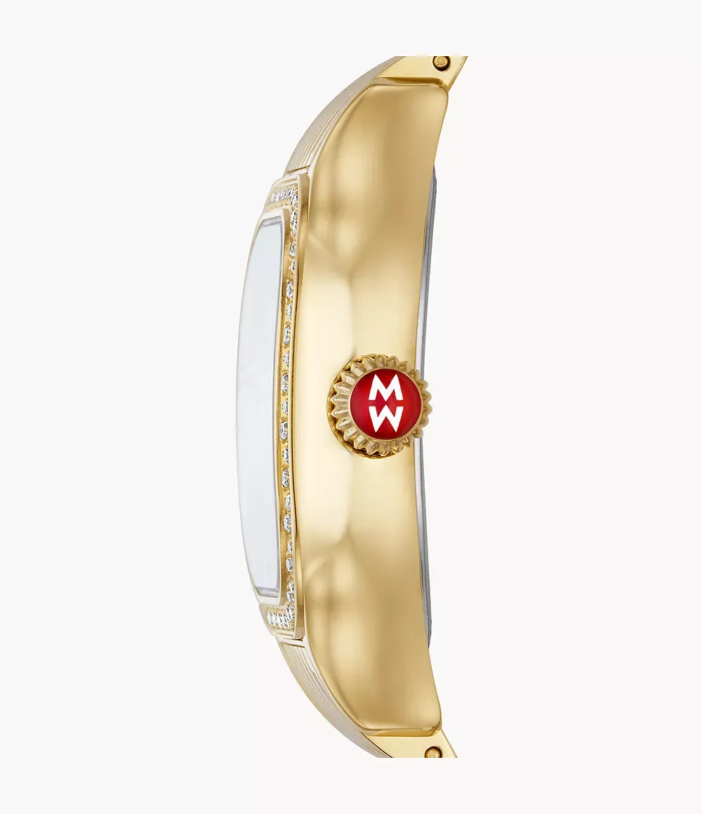 Limited Edition Meggie 18K Gold-Plated Diamond Watch MWW33B000006