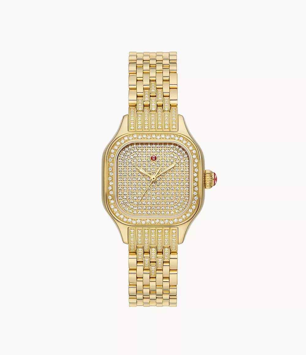 Limited Edition Meggie 18K Gold-Plated Diamond Watch MWW33B000006