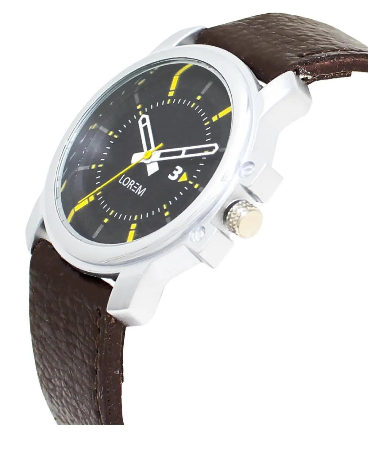 LOREM Black Professional Look Analog Watch For Men LR44
