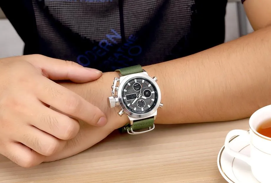 Luxury Military Chronograph Watch - Nylon Strap