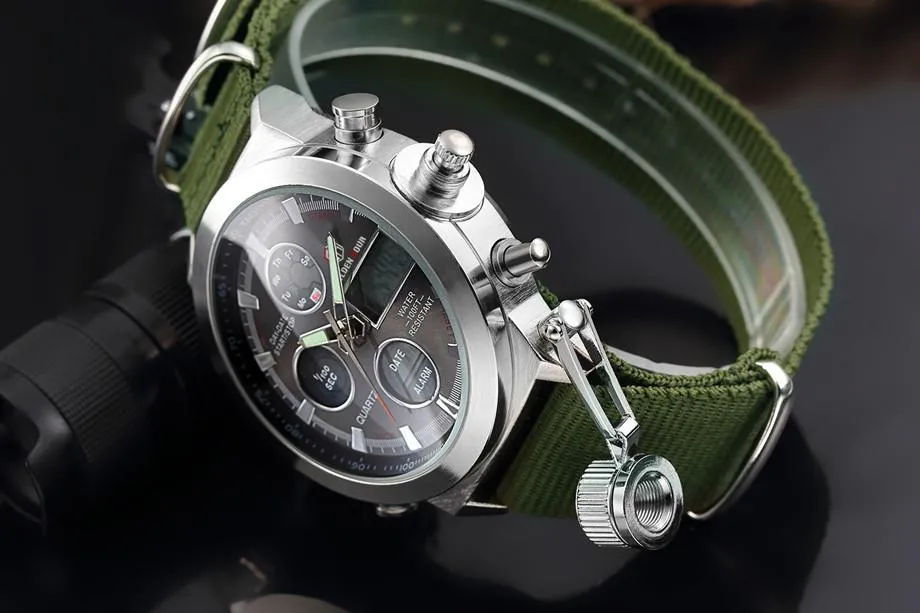 Luxury Military Chronograph Watch - Nylon Strap