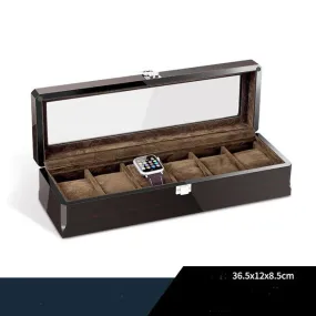 Luxury Wood Piano Finished Watch Case Box Organizer