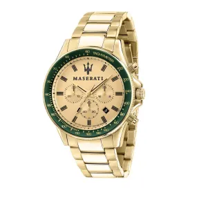Maserati Sfida Analog Yellow Dial Men's Watch R8873640005