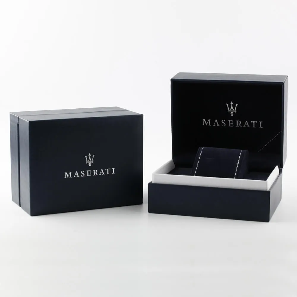 Maserati Successo Silver Chronograph Men's Watch Blue Dial R8873645004