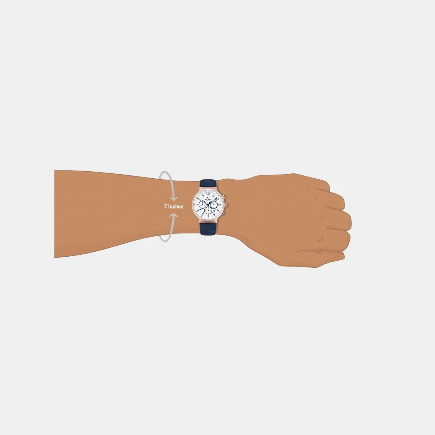 Men's White Leather Chronograph Watch V180GCVWRL