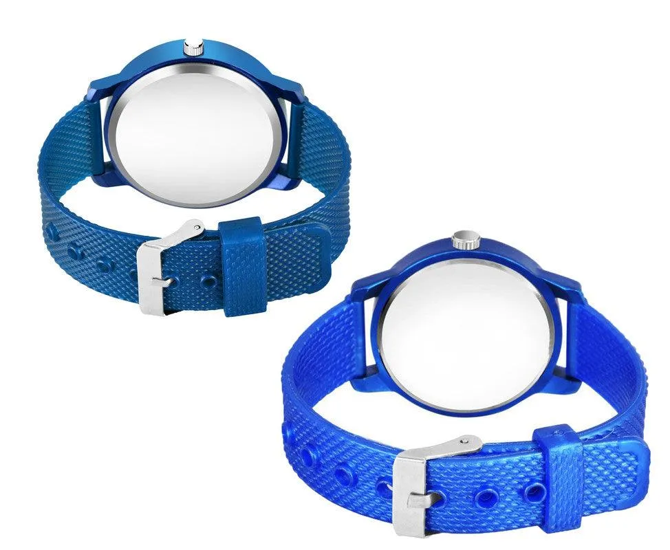 New Fashion  Aeviyo Blue  C_10_Couple Black Round design Tikon Digits Premium Quality Designer Fashion For Couple New Fashion Analog Watch - For Couple