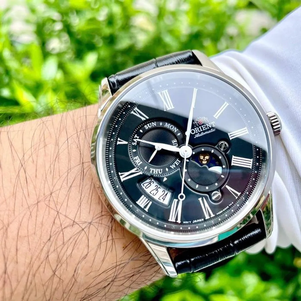 Orient Sun and Moon Men's Black Watch RA-AK0010B30B