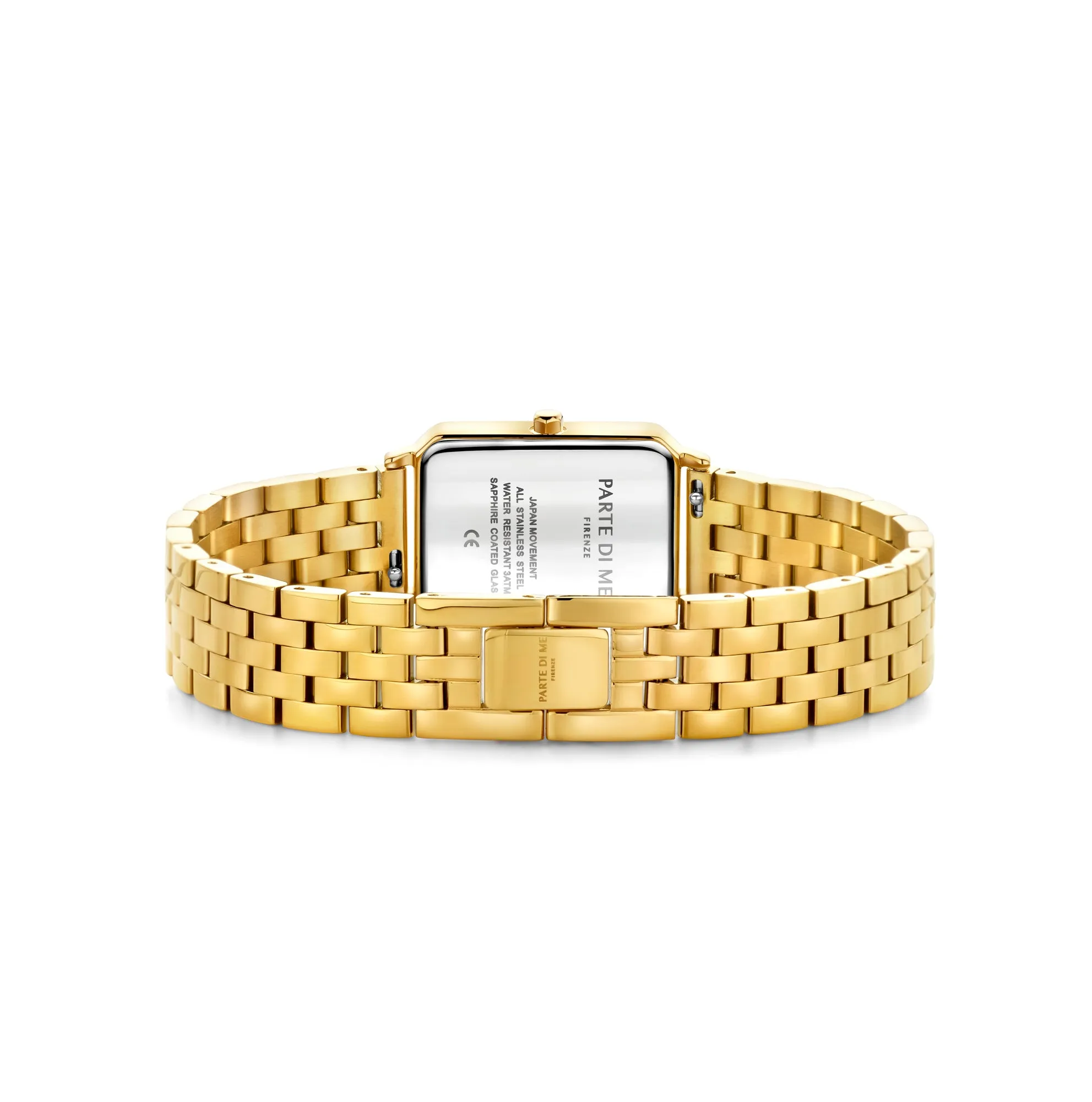 Orologio rectangular ladies watch gold coloured and white