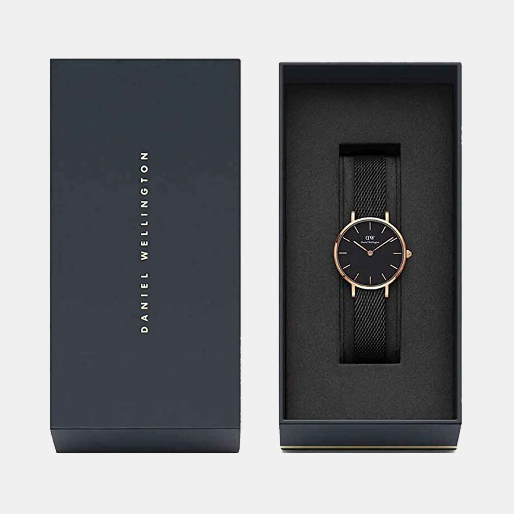 Petite Women's Black Analog Stainless Steel Watch DW00100245