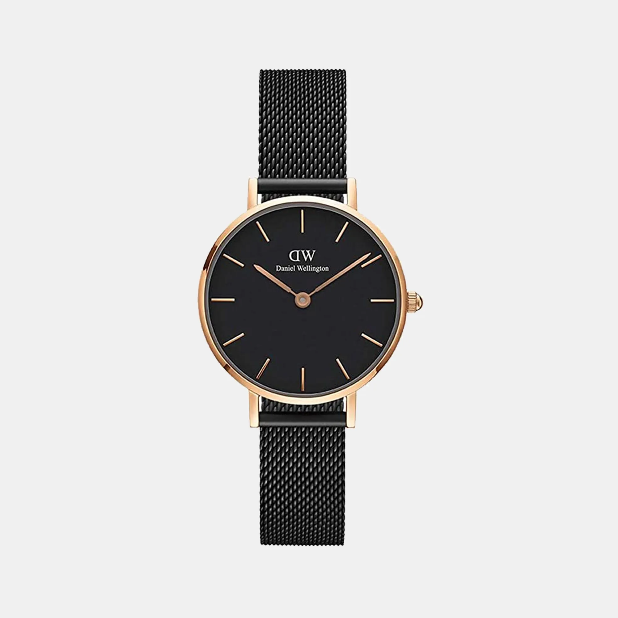 Petite Women's Black Analog Stainless Steel Watch DW00100245