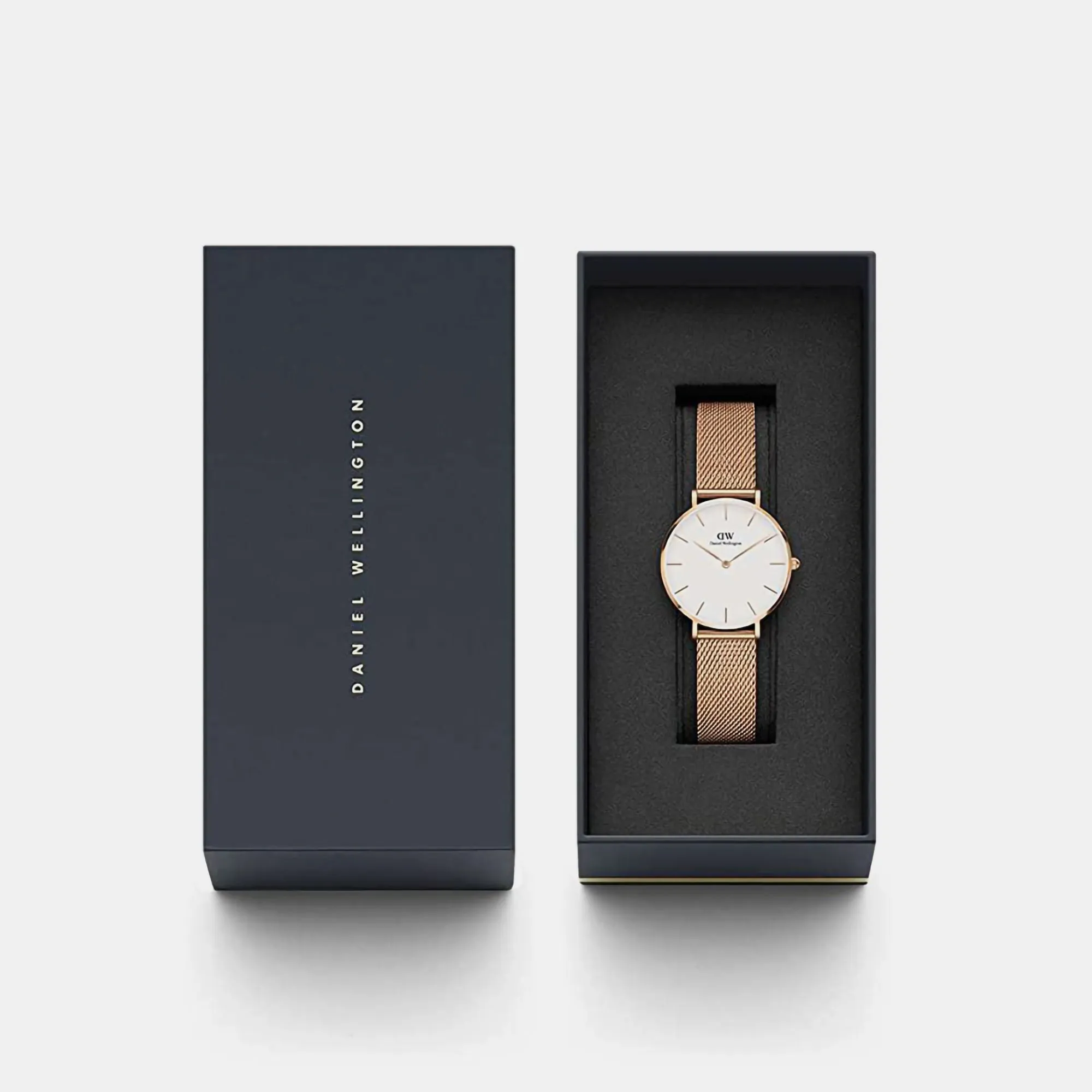 Petite Women's White Analog Stainless Steel Watch DW00100163