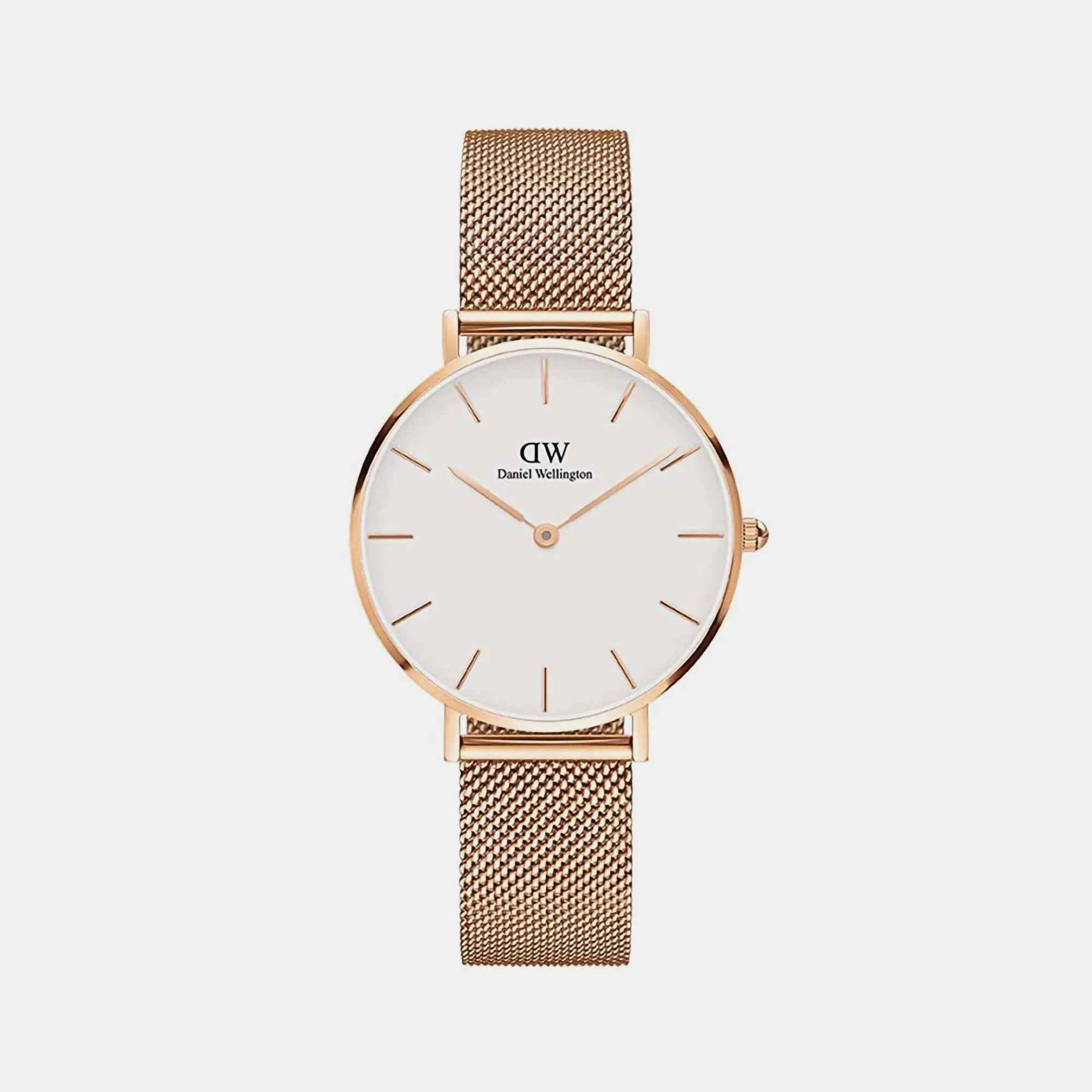 Petite Women's White Analog Stainless Steel Watch DW00100163