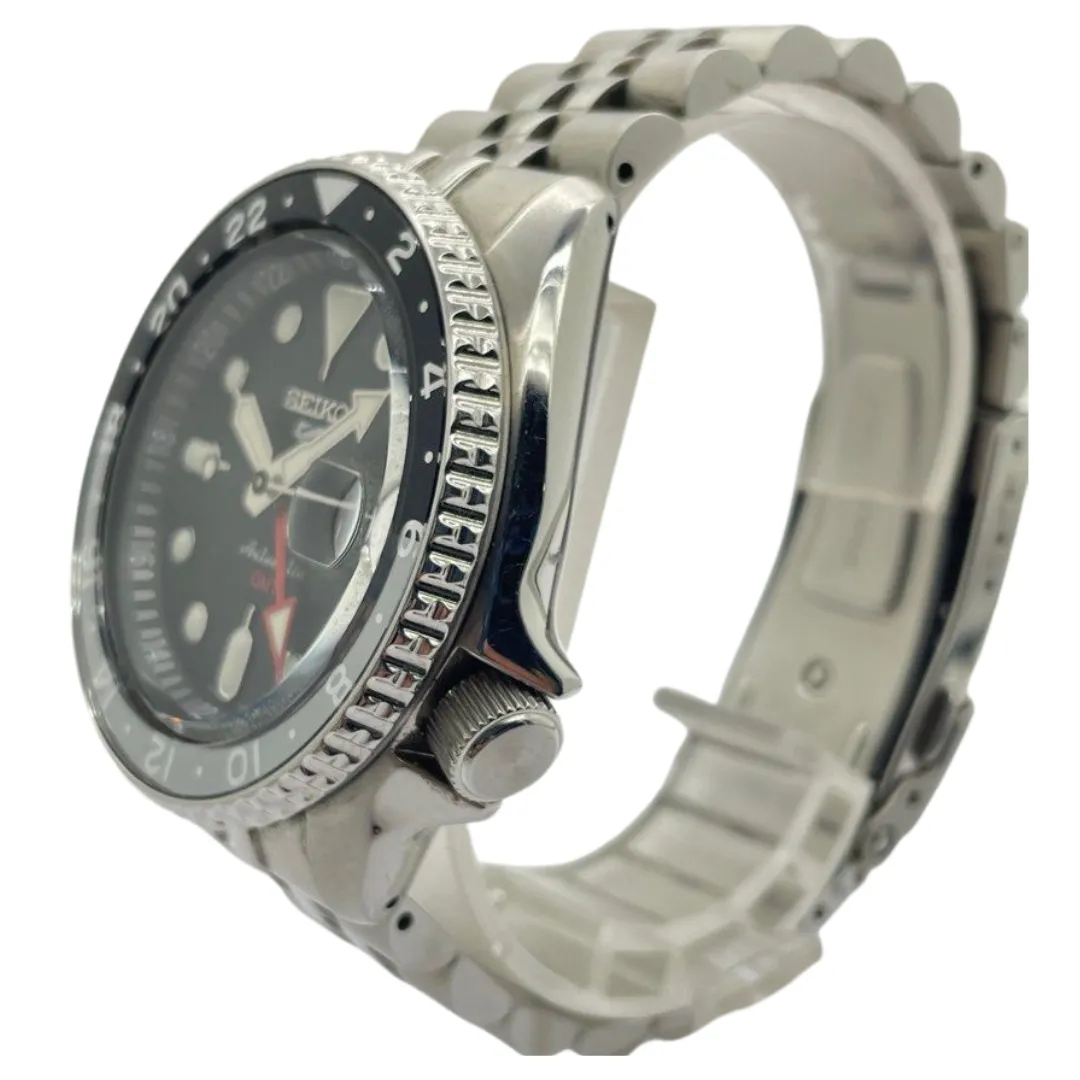 Seiko SSK001K1 42.5mm GMT Automatic Black Dial Watch
