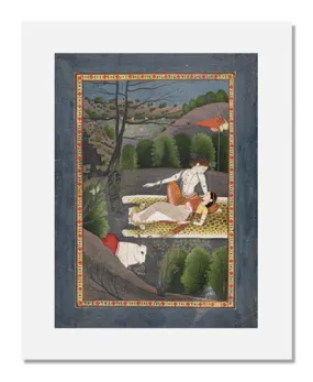 Shiva watches Parvati Sleep