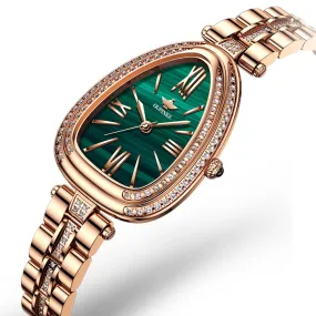 Snake shape quartz ladies watch