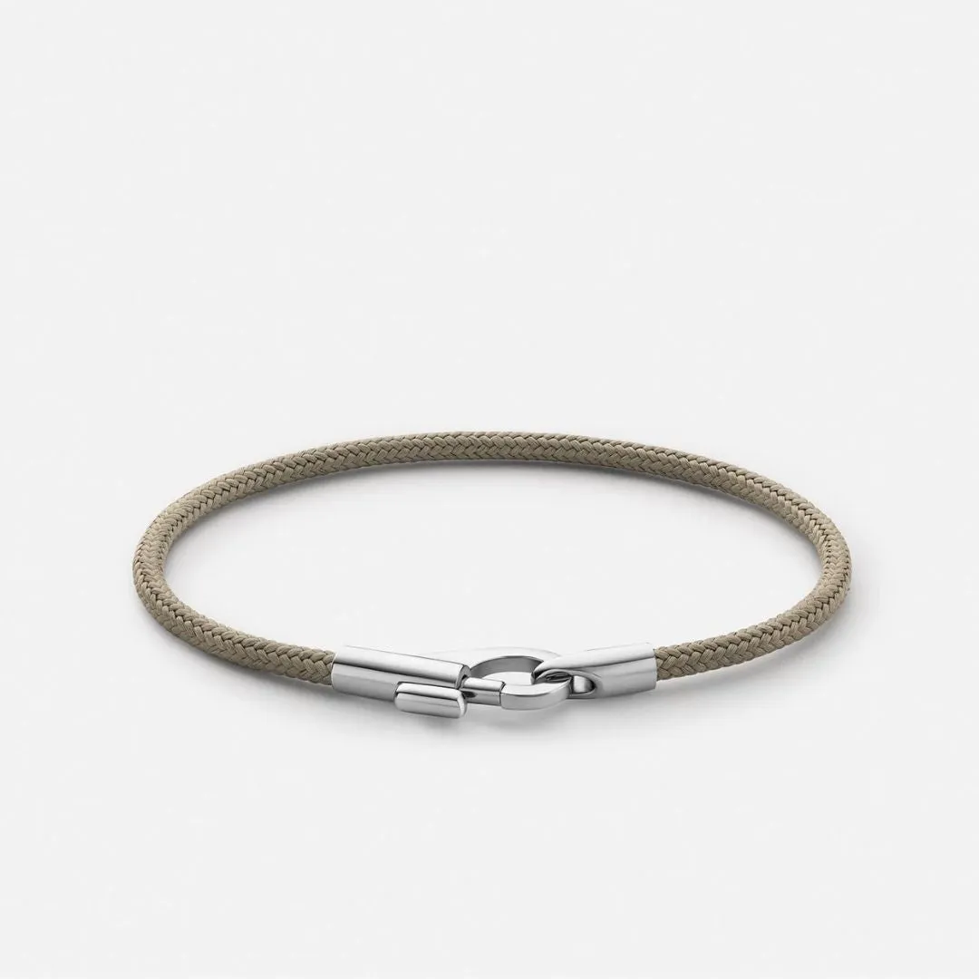 Snap Rope Bracelet (Sterling Silver   Sage)