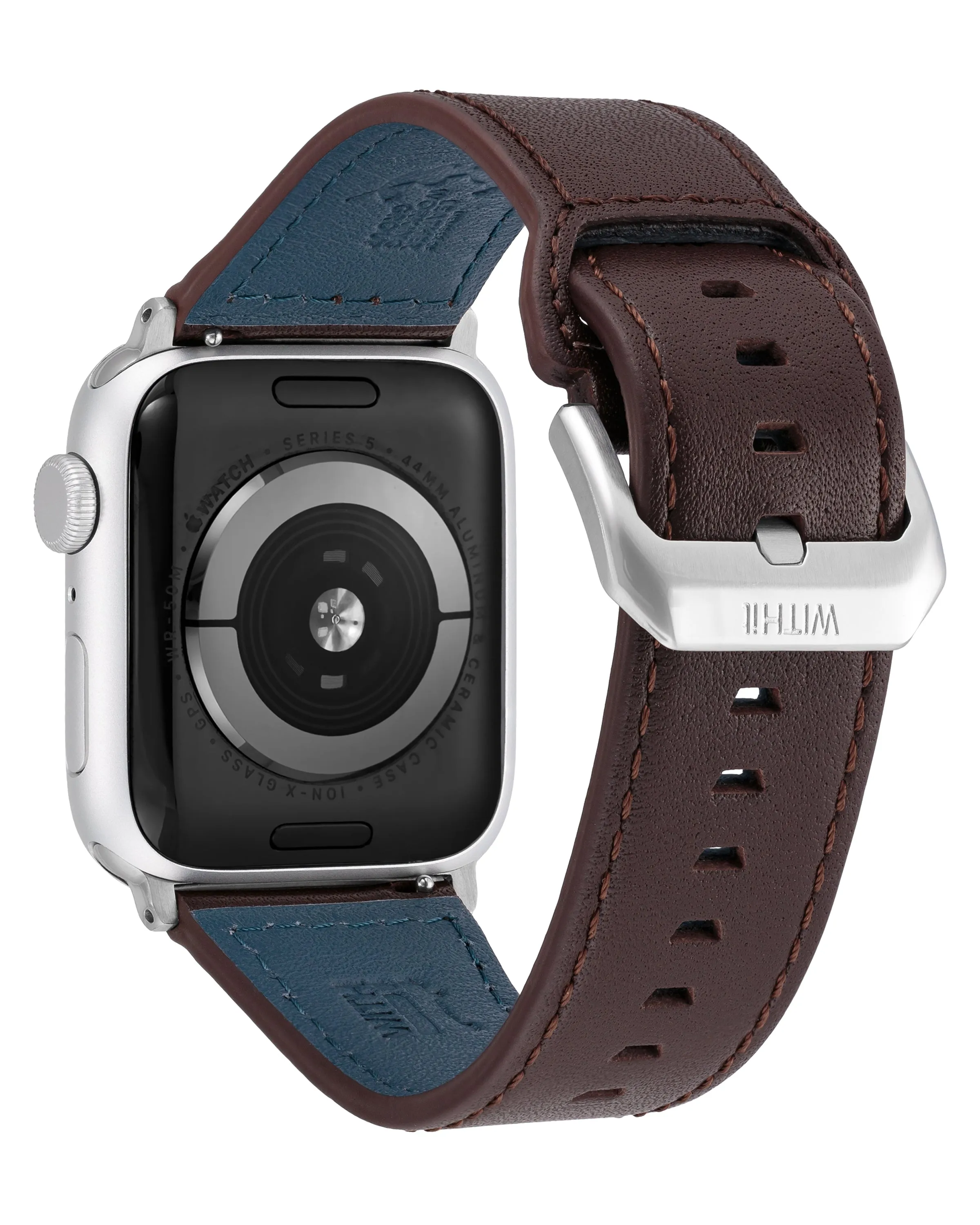 Stitched Leather Keeperless Strap for Apple Watch®