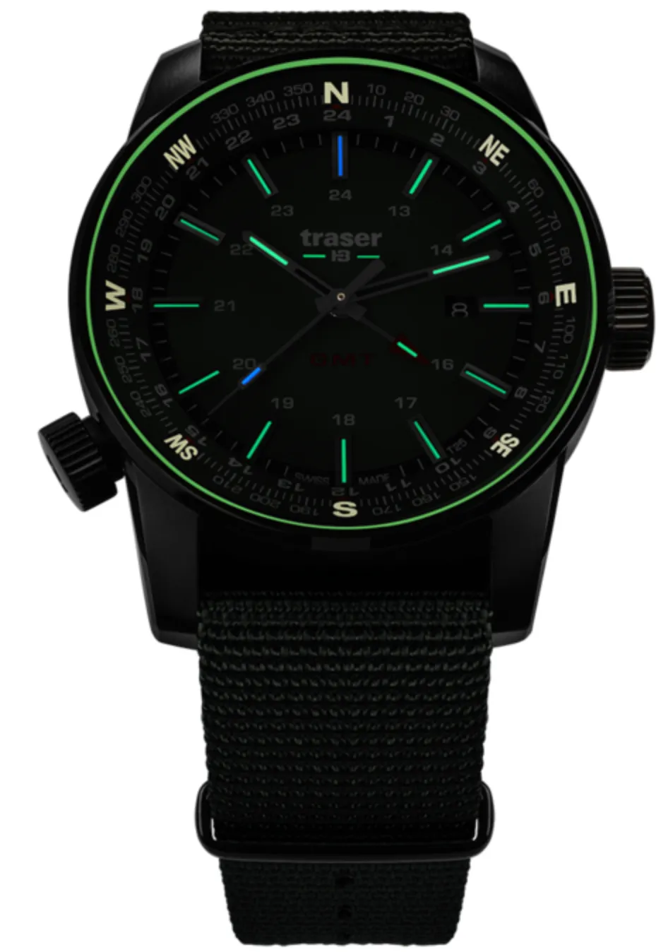 TH3 Watch P68 Pathfinder GMT Green