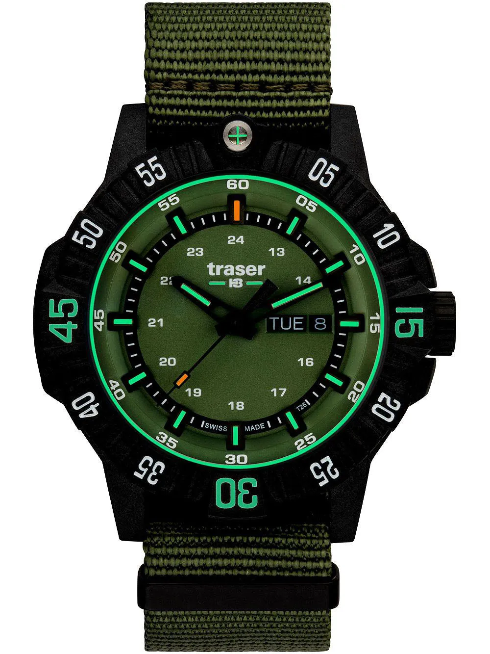 TH3 Watch Tactical P99 Q Green Nato
