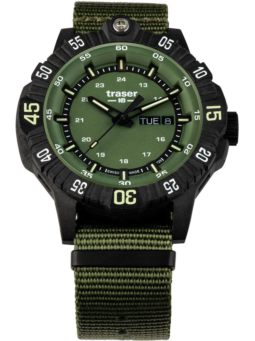 TH3 Watch Tactical P99 Q Green Nato