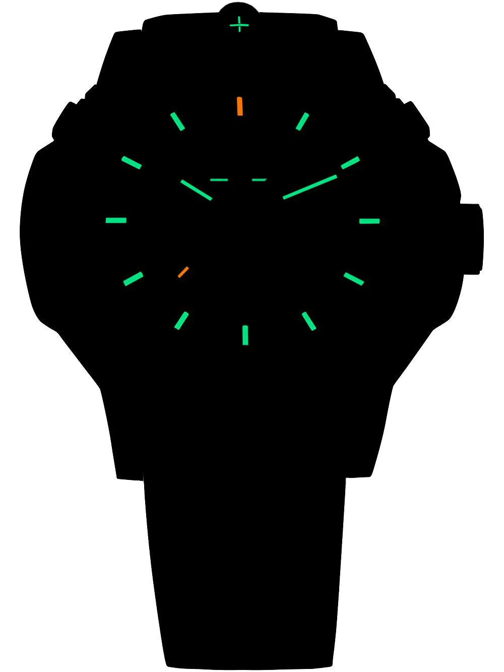 TH3 Watch Tactical P99 Q Green Rubber