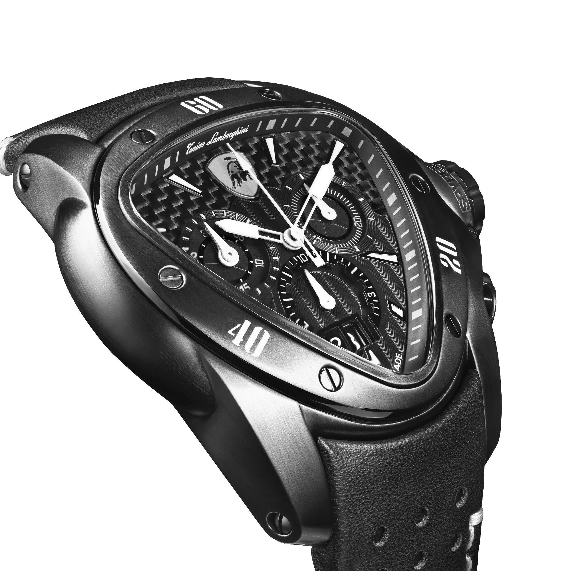 Tonino Lamborghini T9SD Men's Black Spyder Chronograph Watch