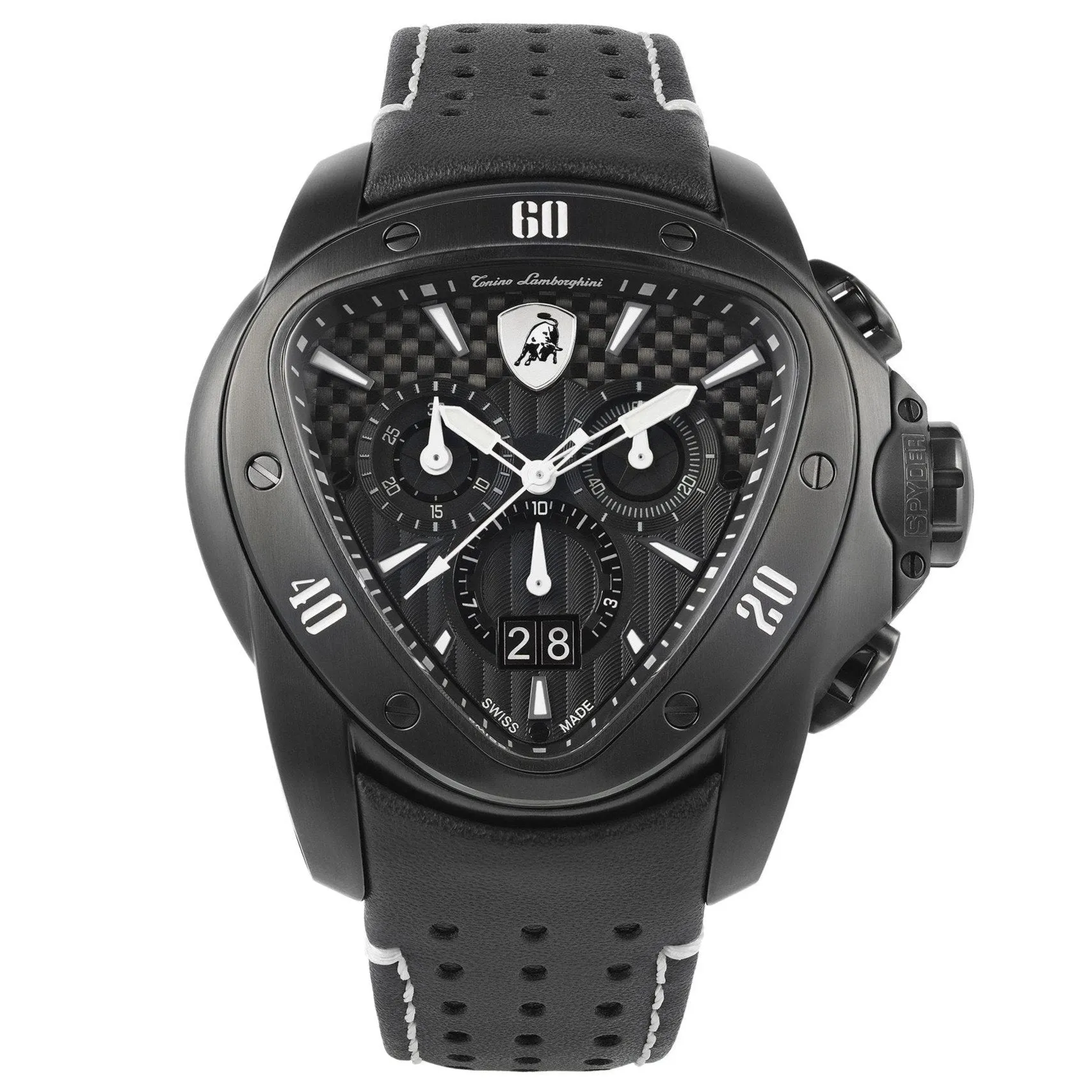 Tonino Lamborghini T9SD Men's Black Spyder Chronograph Watch