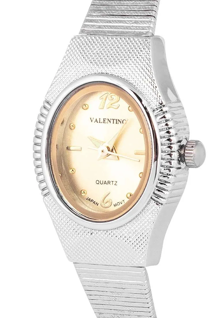 Valentino 20122333-GOLD DIAL Silver Watch for Women