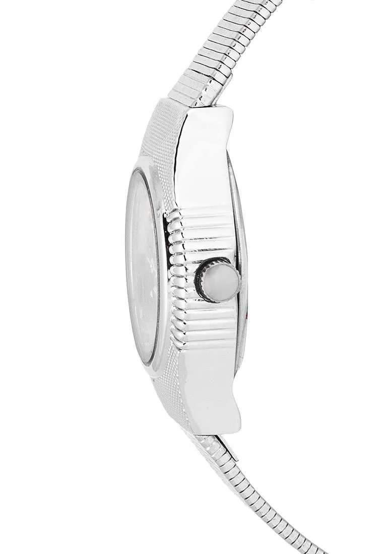 Valentino 20122333-GOLD DIAL Silver Watch for Women