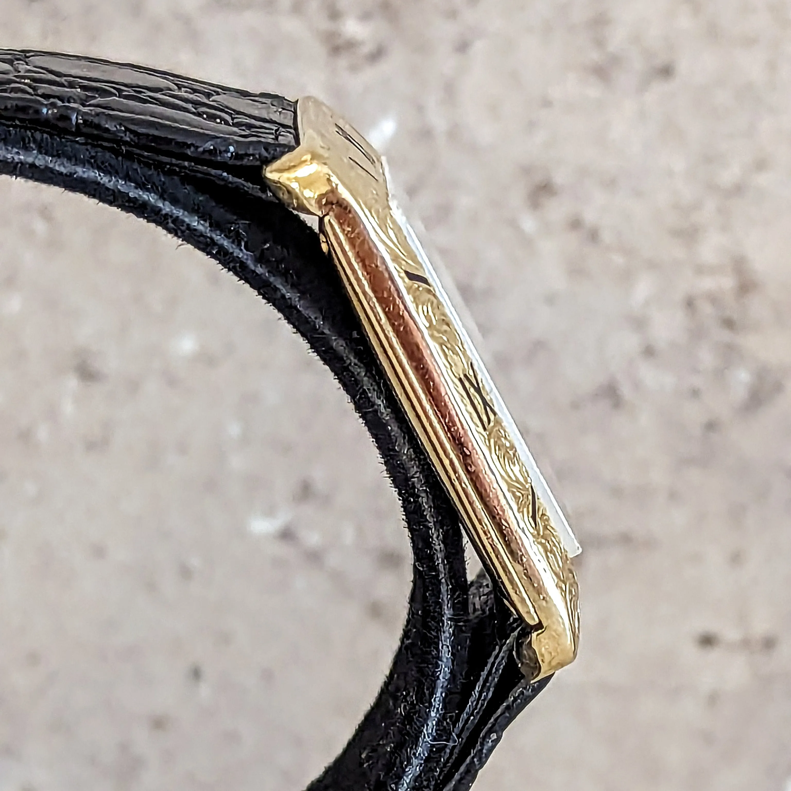 Vintage PIAGET Wristwatch 18K Gold ULTRA-THIN Movement Cal. 9P 18 Jewels Watch