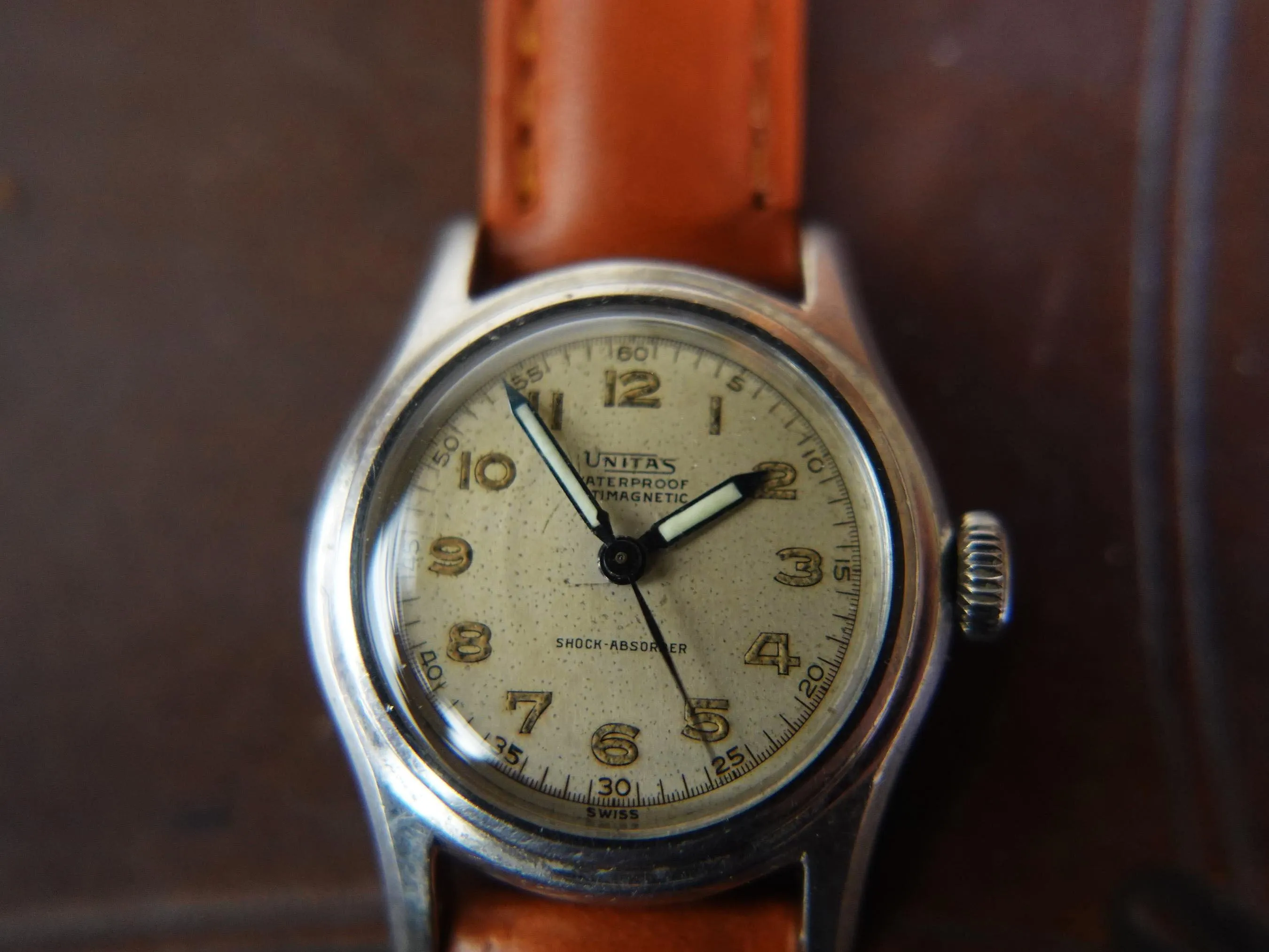 Vintage Unitas Antimagnetic 17 Jewel Mens Watch - Working