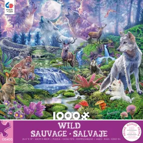 Wild - Moonlit Wolves - 1000 Piece Puzzle