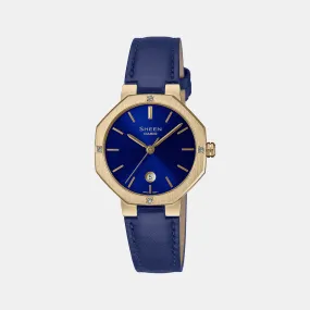 Women's Blue Analog Leather Watch SH293