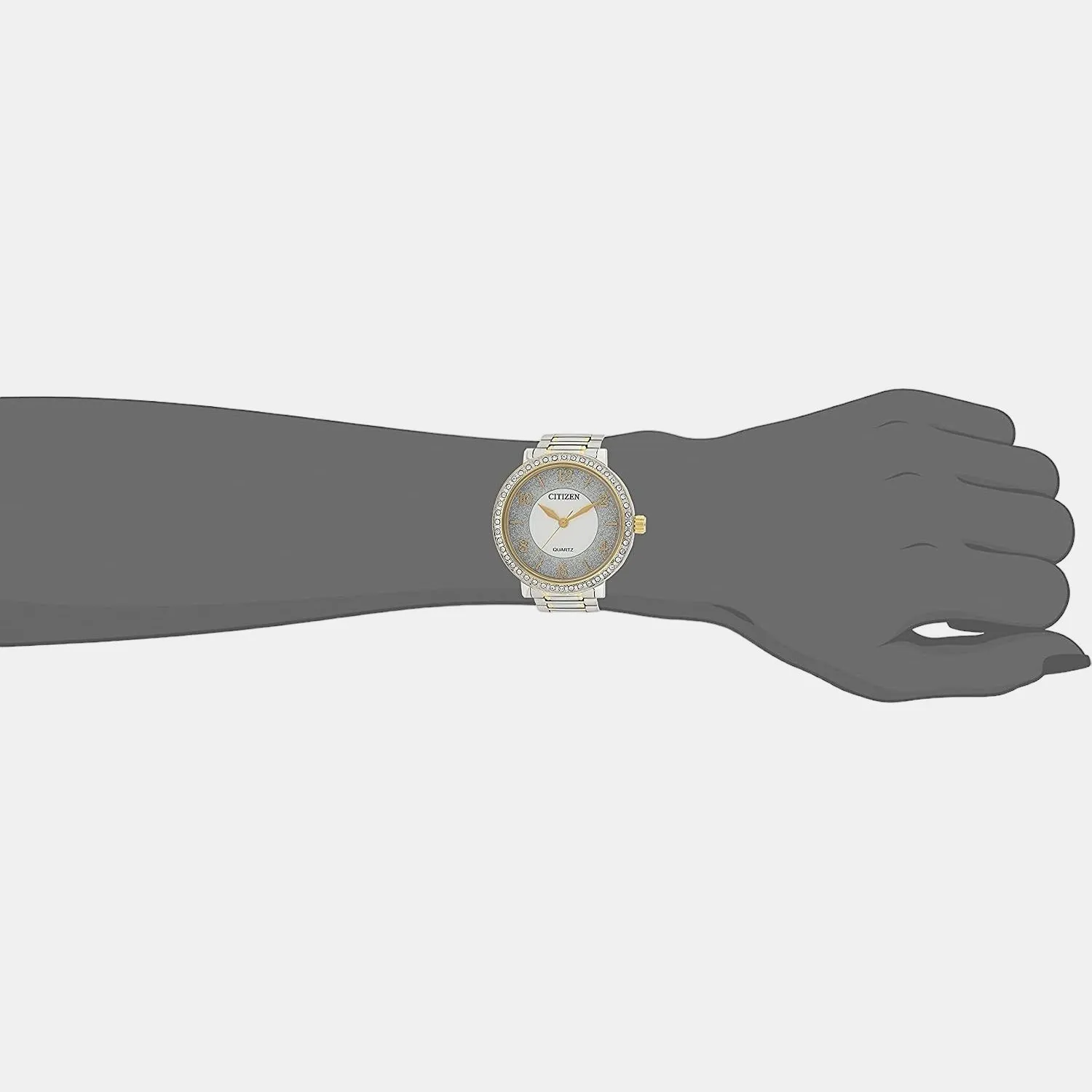 Women's Silver Analog Stainless Steel Watch EL3044-54A