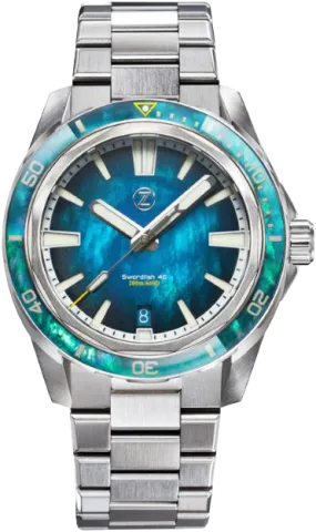 Zelos Swordfish 40mm Teal MOP