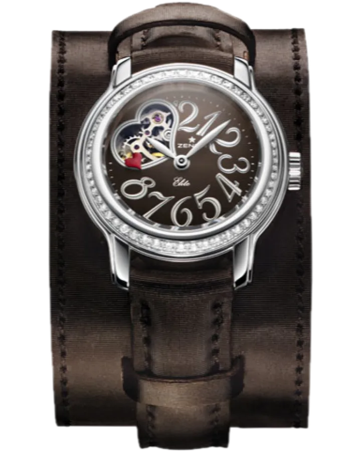Zenith Elite Baby Star Love Open Stainless steel & Diamonds Lady's Watch