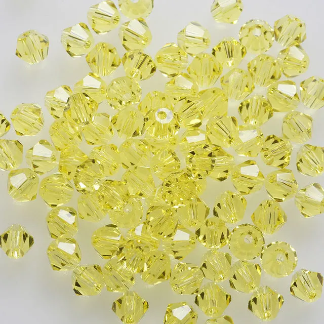 Zeyan 4mm 100pcs AAA Bicone jewelry crystal beads loose Glass Beads for Jewelry Making DIY Bracelet Necklace accessories
