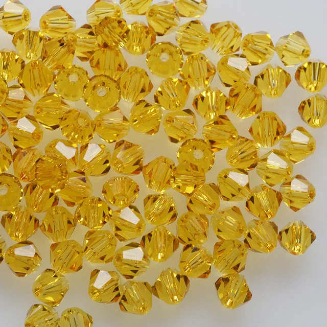 Zeyan 4mm 100pcs AAA Bicone jewelry crystal beads loose Glass Beads for Jewelry Making DIY Bracelet Necklace accessories