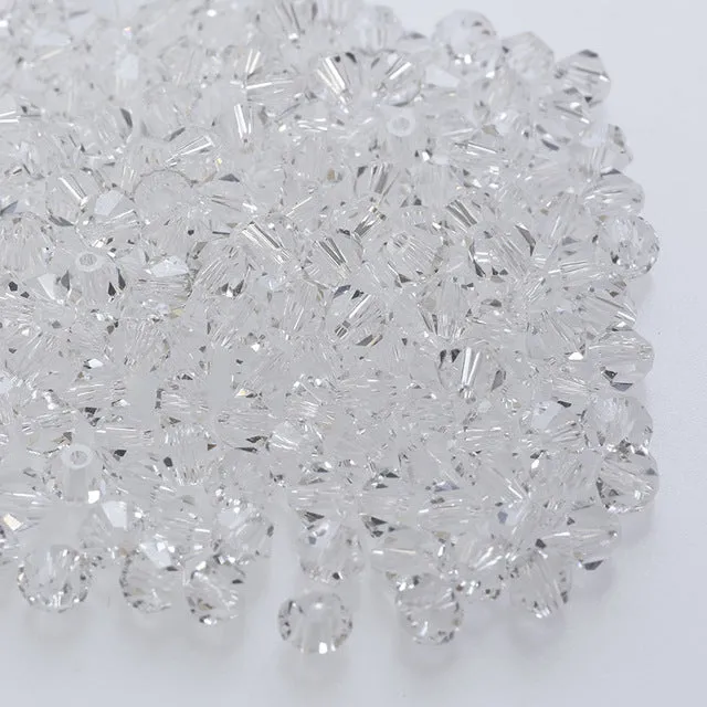 Zeyan 4mm 100pcs AAA Bicone jewelry crystal beads loose Glass Beads for Jewelry Making DIY Bracelet Necklace accessories