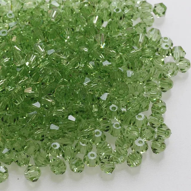 Zeyan 4mm 100pcs AAA Bicone jewelry crystal beads loose Glass Beads for Jewelry Making DIY Bracelet Necklace accessories