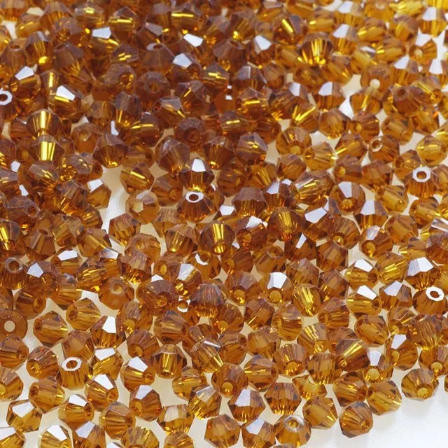 Zeyan 4mm 100pcs AAA Bicone jewelry crystal beads loose Glass Beads for Jewelry Making DIY Bracelet Necklace accessories