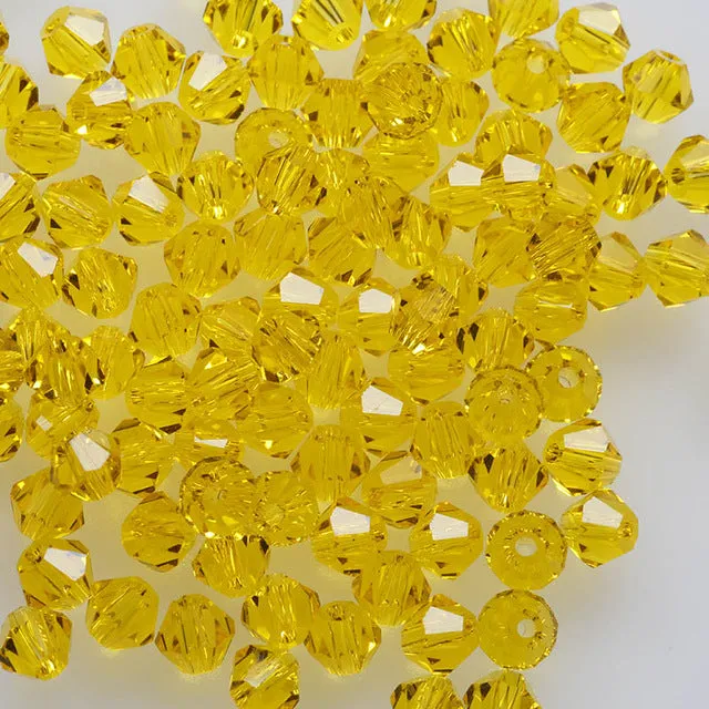 Zeyan 4mm 100pcs AAA Bicone jewelry crystal beads loose Glass Beads for Jewelry Making DIY Bracelet Necklace accessories
