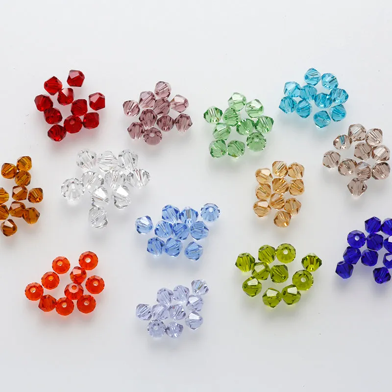 Zeyan 4mm 100pcs AAA Bicone jewelry crystal beads loose Glass Beads for Jewelry Making DIY Bracelet Necklace accessories